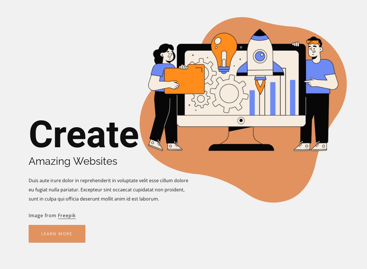 Create your page Website Builder Software